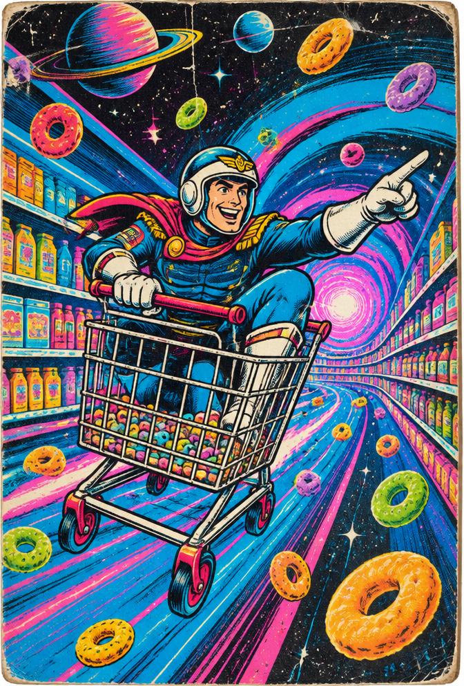 Cover of Captain Crunchwave: Reborn in Aisle Nine